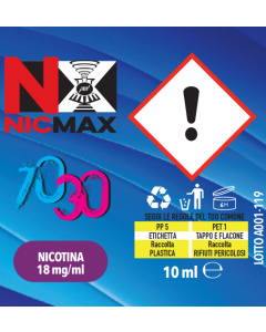 NIC MAX - BASE 70/30 DA 10ML - 18MG DI NICOTINA