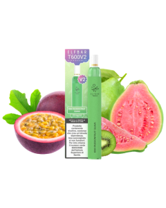 ELF BAR - USA E GETTA T600 V2 - KIWI PASSION FRUIT GUAVA  20MG NICOTINA 