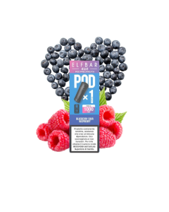 ELF BAR - 1 PZ POD PRECARICATE 4 IN 1 - BLUEBERRY SOUR RASPBERRY 20MG NICOTINA