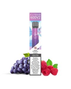 ELF BAR - USA E GETTA 600 V2 - GRAPE RASPBERRY 20MG NICOTINA 