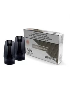 VAPORART - POD PRECARICATA JUSTFOG M4 MAXX TOBACCO 8MG NICOTINA - 2 PEZZI