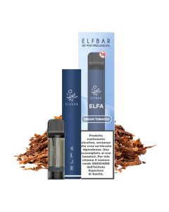 ELF BAR - KIT ELFA CON POD CREAM TOBACCO PRECARICATA 20MG NICOTINA 