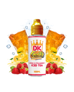 DK COOLER BY DONUT KING - LEMON AND STRAWBERRY ICED TEA 120ML 