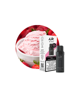 LIKBAR - 1 PZ POD PRECARICATA 1000 TIRI - 10MG DI NICOTINA STRAWBERRY ICE CREAM