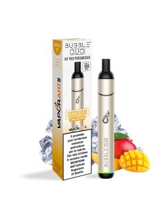 VAPORART - KIT BUBBLE DUO CON POD PRECARICATA CHAMPAGNE MANGO ICE