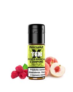 FLAVOURART - TENX PESCA BIANCA LAMPONE 20MG DI NICOTINA 10ML