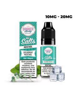 DINNER LADY - LIQUIDO 10ML SPEARMINT MENTHOL 20MG DI NICOTINA