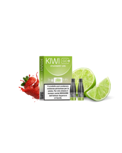 KIWI VAPOR - 2 PEZZI POD PRECARICATA KIWI GO PLUS STRAWBERRY LIME 20MG NICOTINA 
