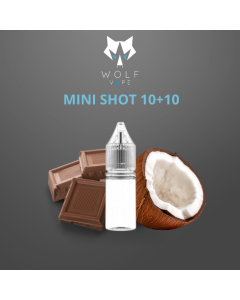 WOLF VAPE - CIOCCOLATO E COCCO - MINI SHOT 10+10