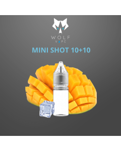 WOLF VAPE - MANGO AND ICE - MINI SHOT 10+10