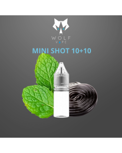 WOLF VAPE - MENTA E LIQUIRIZIA - MINI SHOT 10+10