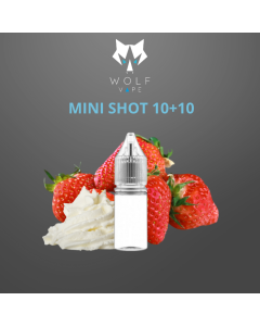 WOLF VAPE - PANNA E FRAGOLA - MINI SHOT 10+10